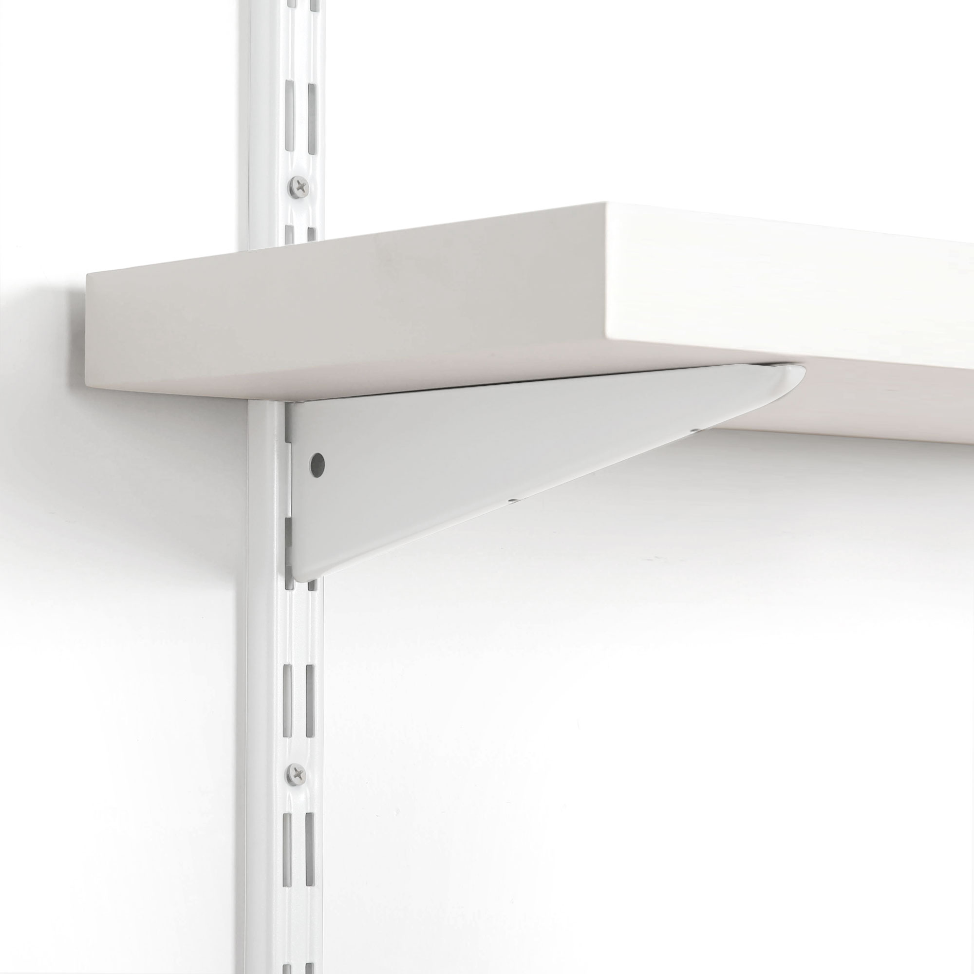 Wandschiene für Regalsystem Regalträger 1-reihig Regalhalter Stahl weiß 100 cm 